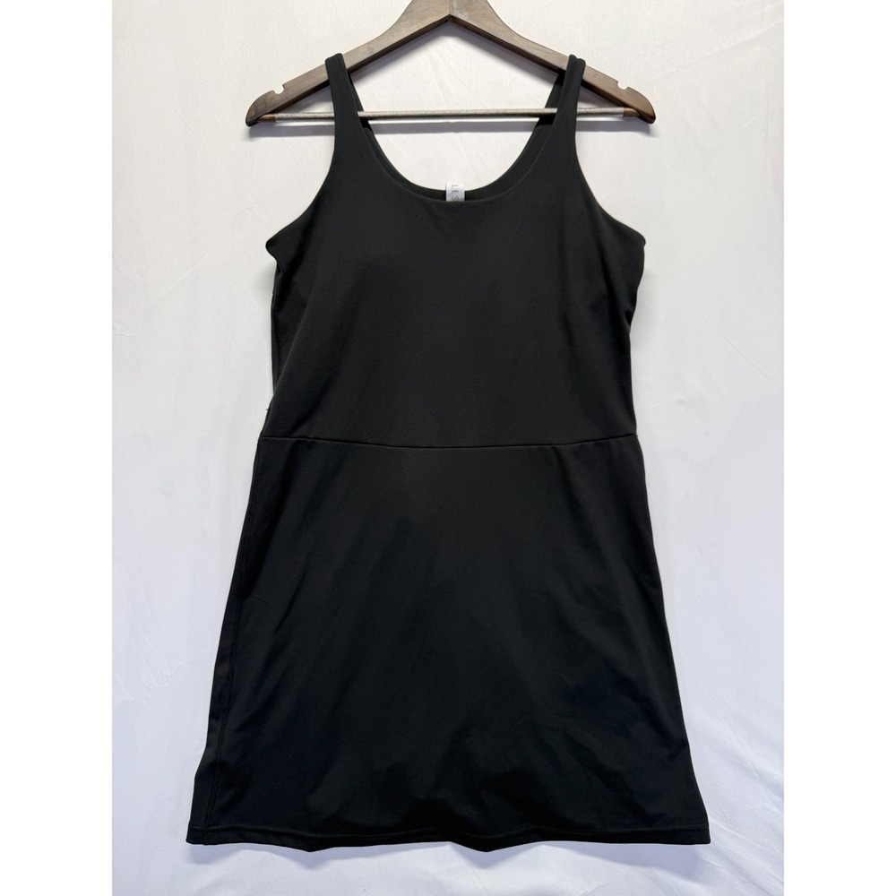 Elle Sport Athletic Tank Dress Womens Small Black Scoop Neck‎ Built In Shorts